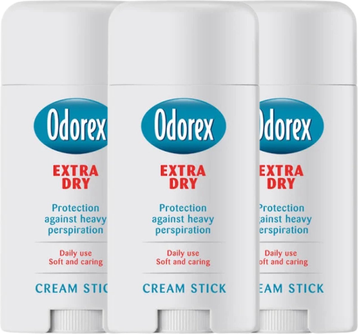 Odorex Extra Dry Deodorant Stick - 3 Stuks - Vegan Alcoholvrij Deodorant - Dedoorant Voordeelverpakking