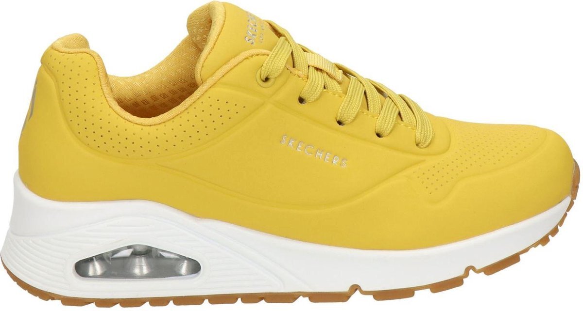 SKECHERS Uno -Stand On Air Dames Sneakers - Yellow - Maat 37