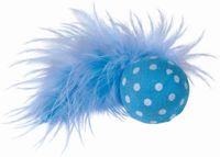 Nobby Speelbal met veer - 12-15 cm