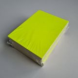 KlikA Prijskaart blanco fluor geel 12x16cm 100 - 5 stuks