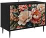vidaXL Meuble TV BORNE 69 x 33 x 50,5 cm Chêne noir Bois de placage