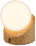 B.K.Licht BRILONER Sora - Oplaadbare Mini Tafellamp - warm wit licht tuinverlichting - IP54 buitenverlichting - draadloos - dimbaar - voor binnen en buiten - 10 x 8 x 9 cm