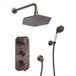 Hudson Reed Earlham Thermostatische Douchekraan 2-Weg met Douchekop en Handdouche Art Deco - Geborsteld Brons
