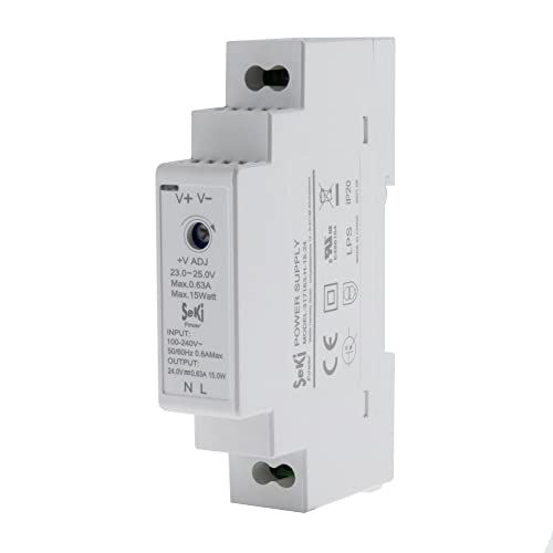 Seki DIN-rail voeding H-15-24 - 24V - 0,63A - 15W