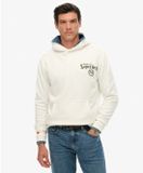 Superdry Tokyo Narrative Loose Hoodie Heren Off White XL