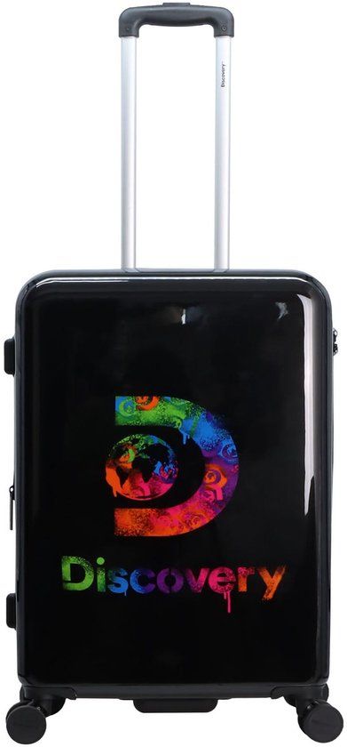 Discovery Stencil Harde Koffer / Trolley / Reiskoffer - 67 cm (Medium) - Zwart