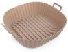 Airfryer moule de cuisson en silicone - sans graisse - 22 cm - beige