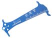 Jauge d'usure de chaîne - Jauge de chaîne - Outil multifonction 3-en-1 - Aluminium - Bleu - Pour tous les vélos