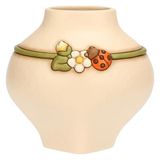 THUN Vaas met lieveheersbeestje, keramiek, collectie Country Bloom, 20,1 x 15,8 x 19,1 cm
