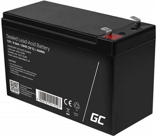 Green Cell AGM06 UPS-accu Sealed Lead Acid (VRLA) 12 V 9 Ah