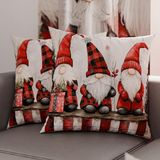 PETTI Artigiani Italiani - Paar kussenslopen 60 x 60 cm van microvezel, kerstdecoratie, voor slaapkamer, bank, woonkamer, set van 2 kussenslopen, kussensloop Xmas 5