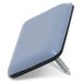 Adsamm PTFE-N-GR-2435-16 PTFE-glijders met spijker, grijs-blauw, 24 x 35 mm