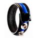Dusedo lederen cockring verstelbaar - ongeveer 1,5 cm breed - diameter 43 mm tot 90 mm, zwart/blauw