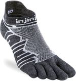 Injinji Ultra Run Lightweight No-Show Laine - Gris/Blanc - 40-44
