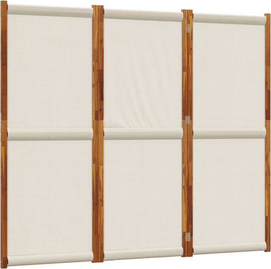 vidaXL Kamerscherm met 3 panelen, 210x180 cm, Lichtgrijs