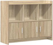 vidaXL Dressoir Sonoma Eiken 98,5 x 33 x 80 cm Bewerkt hout
