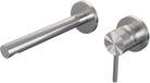 Brauer Brushed Carving Inbouw Wastafelmengkraan met Rechte Uitloop en Rozetten Model A1 RVS Geborsteld PVD