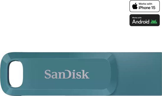 SanDisk Ultra Dual Drive Go 1TB USB Type-C Flash Drive - Turquoise