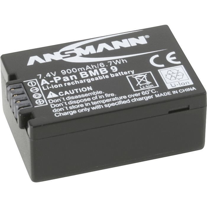 Ansmann A-Pan BMB 9 E - Batterij voor camera's/camcorders - Li-Ion - 900 mAh - 7,4 volt
