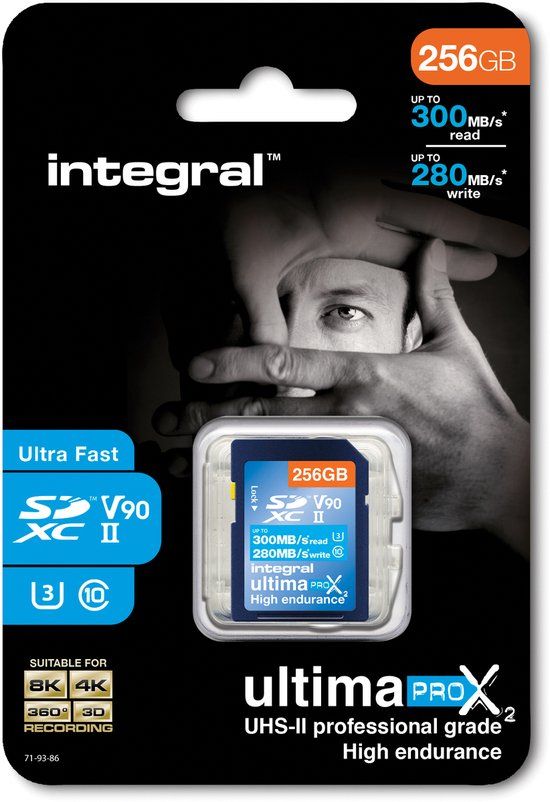 Integral UltimaPro X2 256 GB UHS-II SD-kaart