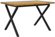 vidaXL Table de salle à manger avec bord live 120 x 80 x 75 cm
