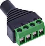 InLine® 3,5 mm stekkerbus 4-pins stereo/micro naar aansluitblok