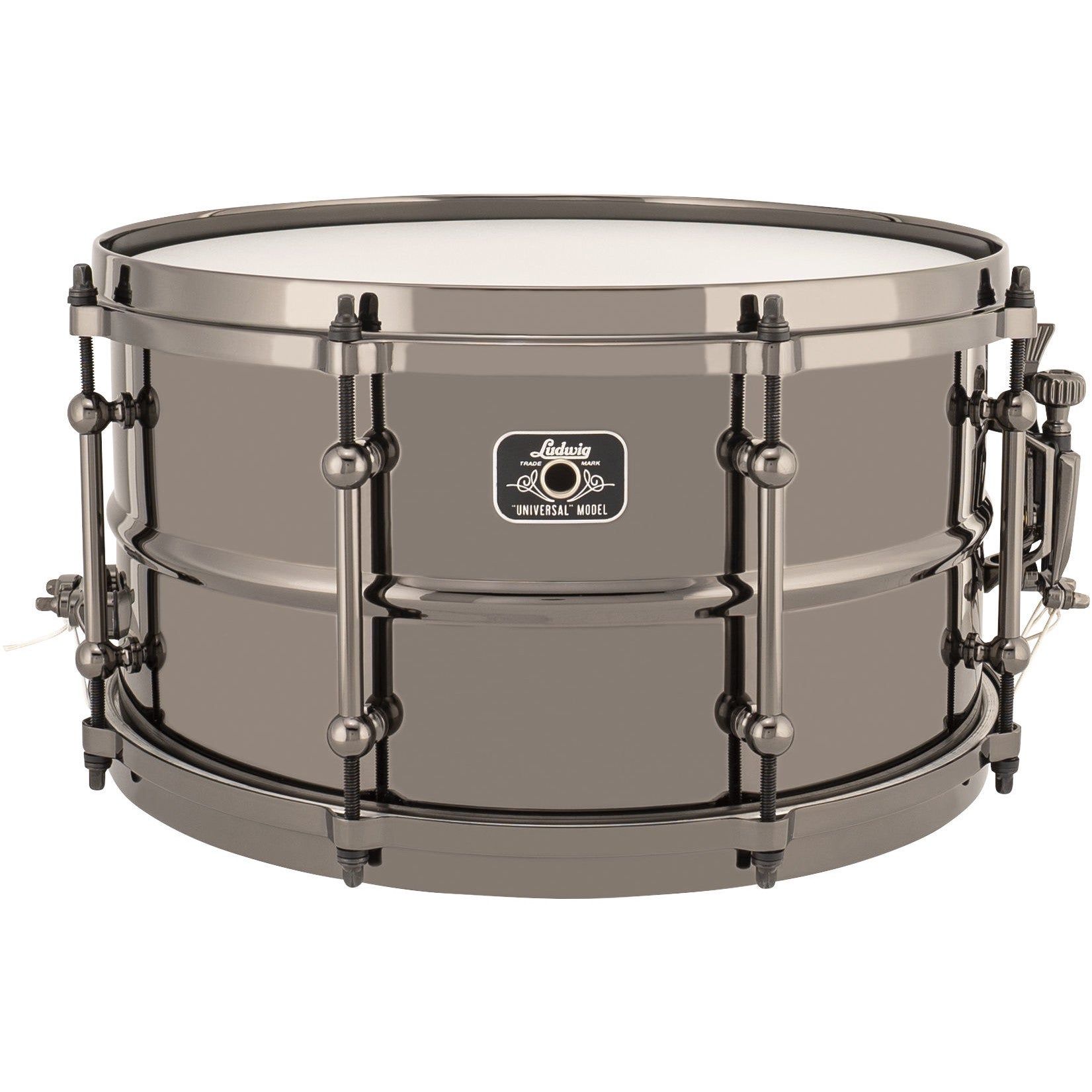 Ludwig LU0713 Universal Metal "Black-to-Black" Brass 13 x 7 inch Snare Drum