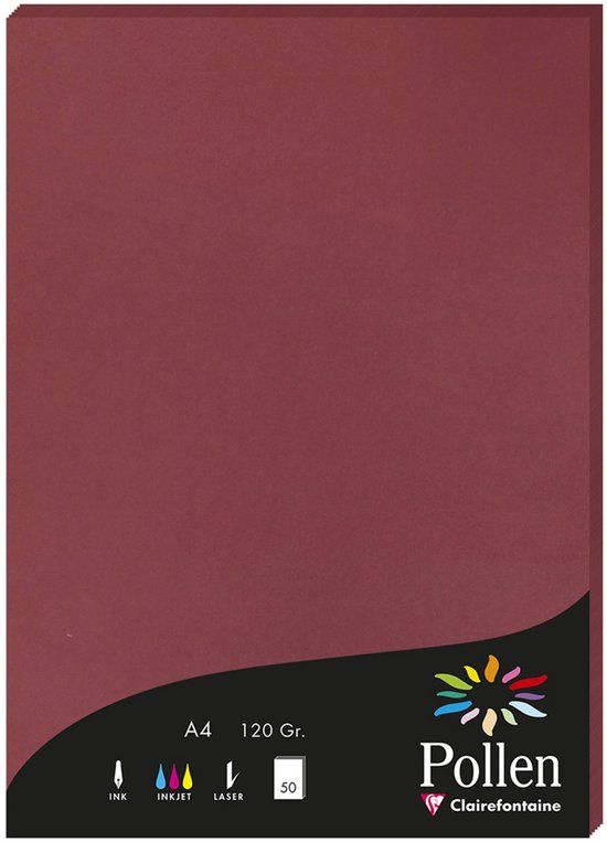 Pollen by Clairefontaine Stuifmeel van Clairefontaine Papier DIN A4, fuchsia