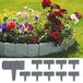 30 pièces de piquets de terre pour bordures de parterre de jardin