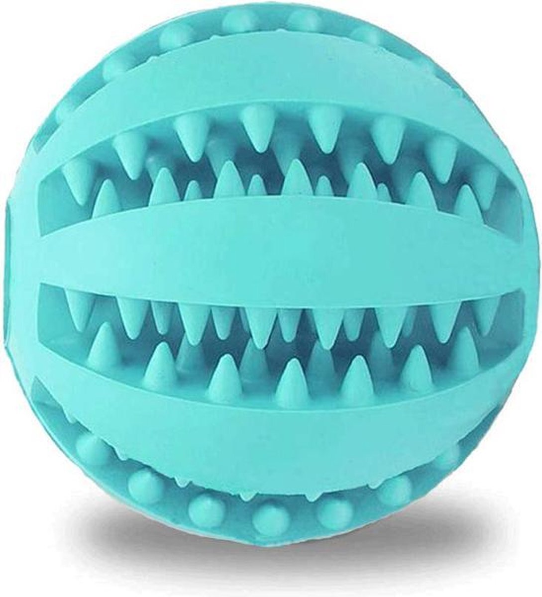 Paws n Claws Paws and Claws - MINTGROEN - Rubber Dental Massage bal - 6 cm doorsnee - hondenspeelgoed - tandplak voorkomend mint groen