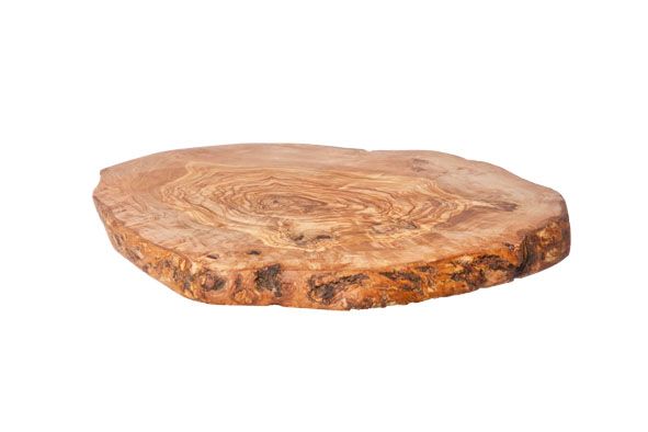 Cosy&Trendy SERVEERPLANK ROND 22-26CM OLIJFHOUT - 5411159803315