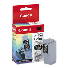 Canon BCI-21 single pack / cyaan, geel, magenta