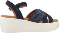 GEOX D XAND 2.2S Blauw 37 EU Plateau Sandalen Vrouwen Leer/Synthetisch