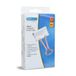 Rapesco 1508 19 mm Papierklemmen, Wit met Roodgouden Vouwarmen, 80 Stuks