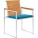 Maison Exclusive - Lot de 8 chaises de jardin avec coussins Bois d'acacia massif