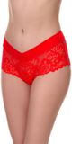 Merry Style Dames Short Onderbroek - Katoen - Regular Taille – MS-GAB-155-Shorts - Rood - XL