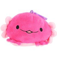 Top1Toys Axolotl pluche omkeer met sleutelhanger 4 assorti 10 cm