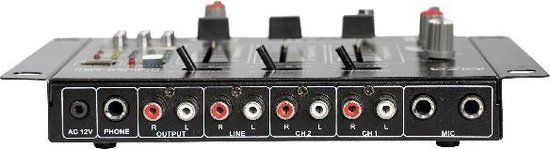 IBIZA Sound DJ21USB-MKII - 4-Kanalen / 7-Ingangen Mengpaneel