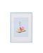HEMA Cadre Photo A4 21x29,7cm Bois Fin (bleu clair)