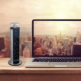 Prise de table prise encastrable tour de prises 3x Schuko 2x USB rétractable chargeur