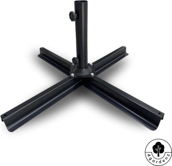 4gardenz 4Goodz 4gardenz® Parasol-Kruisvoet voor verzwaringstegels 77x77x31 cm - Zwart
