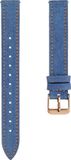By Qubix Qubix Leren denim bandje - Donkerblauw - Geschikt voor Garmin Lily 2