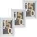 Arte r 3x stuks houten fotolijst - wit - 18 x 24 cm - fotolijstje - met passe-partout - decoratie