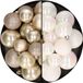 Decoris Kaemingk B.V. Kerstballen 60 stuks - mix parelmoer wit/champagne - 4-5-6 cm - kunststof