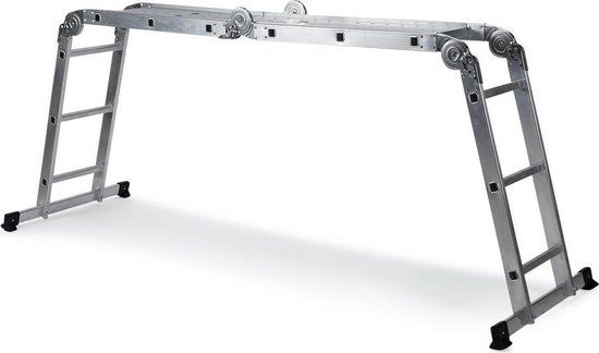 SOLID W3 | 12 stappen Vouwladder Aluminium