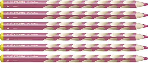 Stabilo EASYcolors - Kleurpotloden - 6 stuks - Roze - Linkshandig