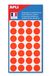 APLI 111861 – verpakking met 140 tabletten, neonoranje, diameter 15 mm