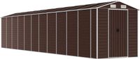 vidaXL Tuinschuur 191x980x198 cm gegalvaniseerd staal bruin