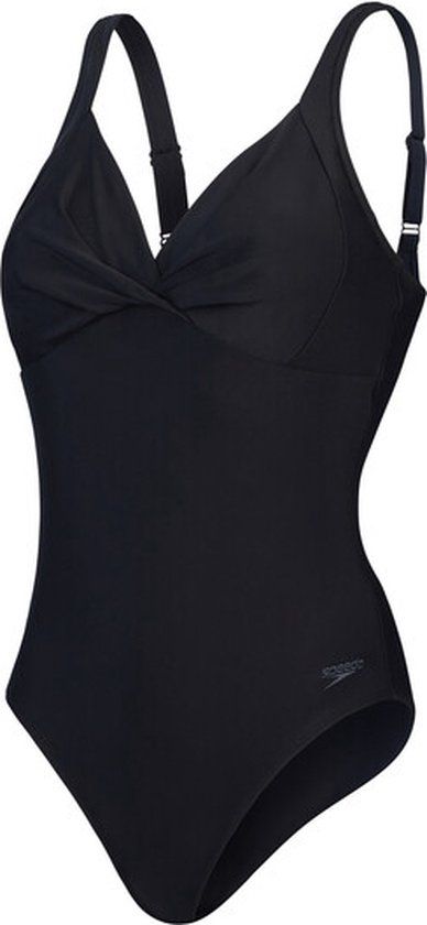Speedo Shaping Cross Knot 1 Piece Dames Sportbadpak - Zwart