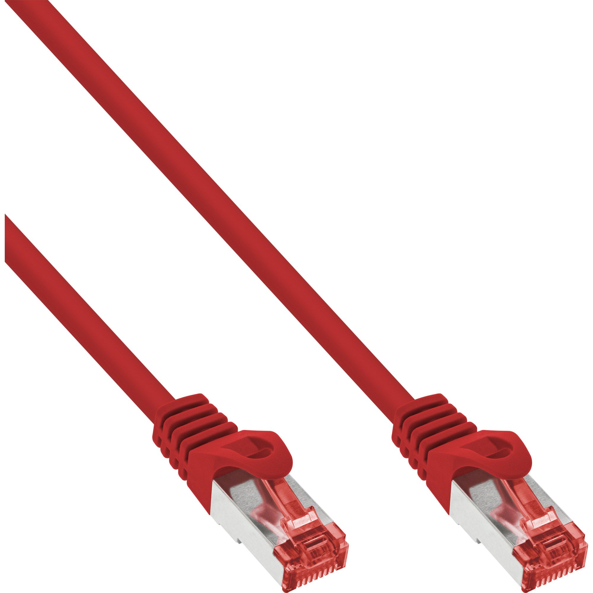 Inline 76122R Netwerkkabel - 0,25 m - rood